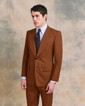 Brick Silk and Cotton Heritage Suit