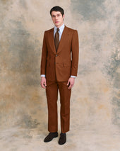 Brick Silk and Cotton Heritage Suit