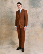 Brick Silk and Cotton Heritage Suit