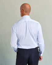 Micro Stripe Silk Blend Shirt