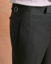Charcoal Stripe Contemporary Trousers