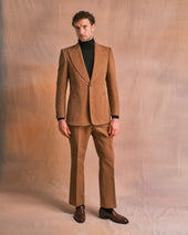 Tobacco Cotton/Silk Blend Heritage Jacket