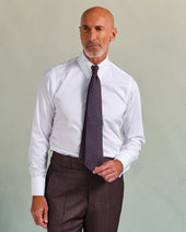 Tab Collar Shirt With French Cuffs