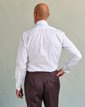 Tab Collar Shirt With French Cuffs