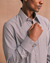 Bengal Stripe Pin Collar Shirt