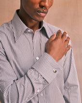Bengal Stripe Pin Collar Shirt