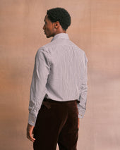 Bengal Stripe Pin Collar Shirt