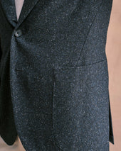 Navy Donegal Unstructured Jacket