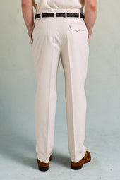 Off-White Cotton Hollywood Trousers