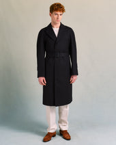 Black Raglan Showerproof Coat