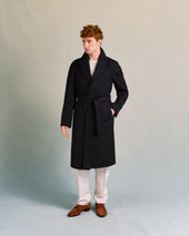 Black Raglan Showerproof Coat