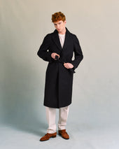 Black Raglan Showerproof Coat