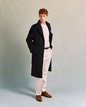 Black Raglan Showerproof Coat