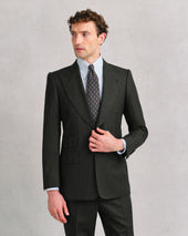 Obsidian Herringbone Heritage Suit