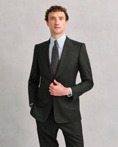 Obsidian Herringbone Heritage Suit