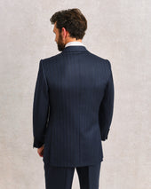 Navy and Brown Stripe Heritage Suit