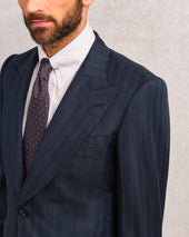 Navy and Brown Stripe Heritage Suit