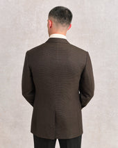 Micro Check Drape Jacket