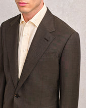 Micro Check Drape Jacket