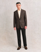 Micro Check Drape Jacket