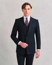 Black and Red Stripe Heritage Suit