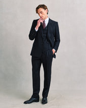 Black and Red Stripe Heritage Suit