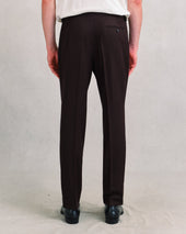 Barolo Burgundy Contemporary Trousers