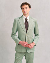 Eau de Nil Corduroy Notch Jacket