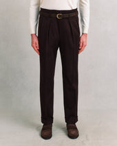 Brown Twill Hollywood Trousers