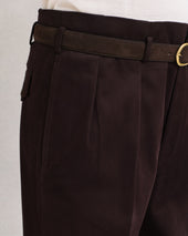 Brown Twill Hollywood Trousers