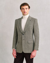 Silk Blend Tweed Jacket