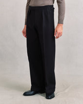 Black Cotton Twill Oxford Bags