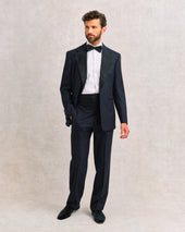 Black Dupion Silk self- tie Bow Tie