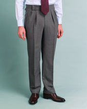 Grey and Red Pinstripe Heritage Trousers