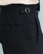 Charcoal Slub Classic Trousers