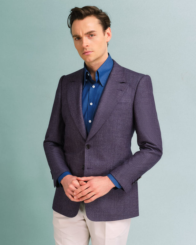 Purple Herringbone Jacket