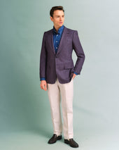 Purple Herringbone Jacket