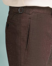 Rust Twill Contemporary Trousers