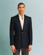 Black Hopsack Blazer