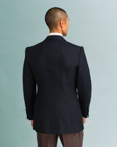 Black Hopsack Blazer