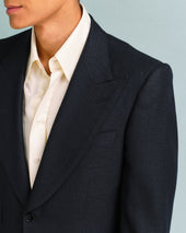 Black Hopsack Blazer