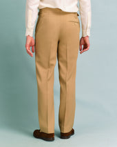 Tan Gabardine Classic Trousers