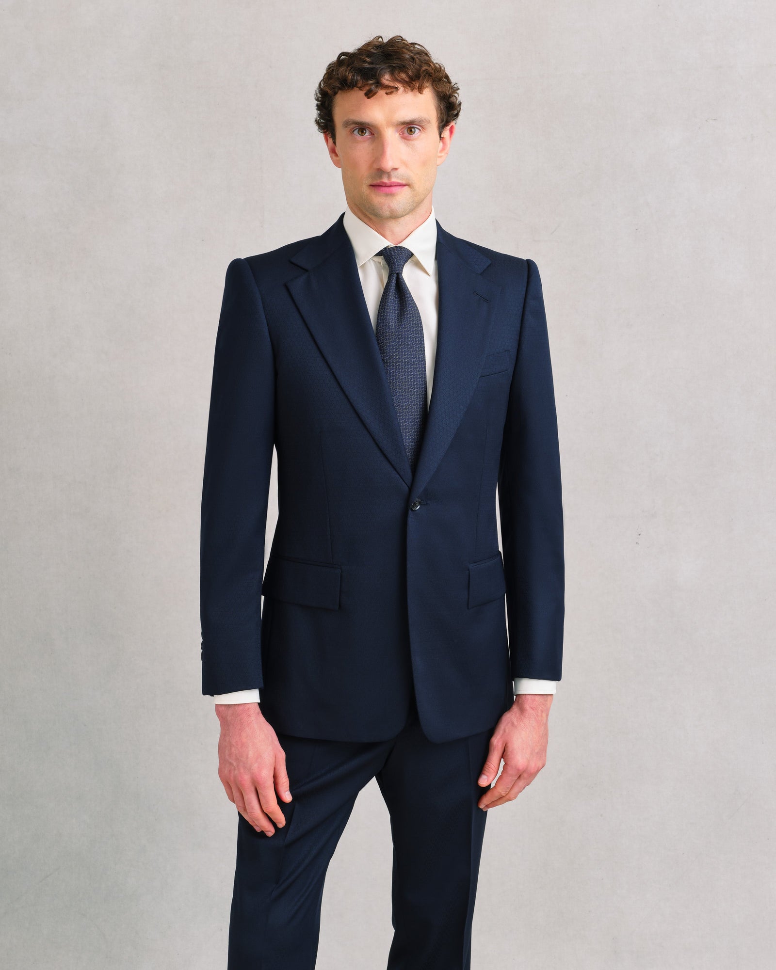 Midnight Jacquard Contemporary Suit