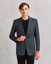 Charcoal Jacquard Jacket