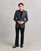 Charcoal Jacquard Jacket
