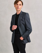 Charcoal Jacquard Jacket