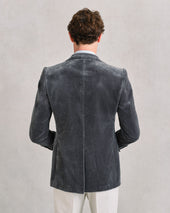 Grey Velvet Jacket