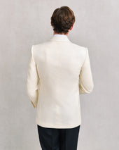 Off-White Low Double Breasted Dinner Jacket