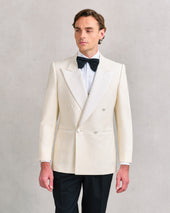 Off-White Low Double Breasted Dinner Jacket
