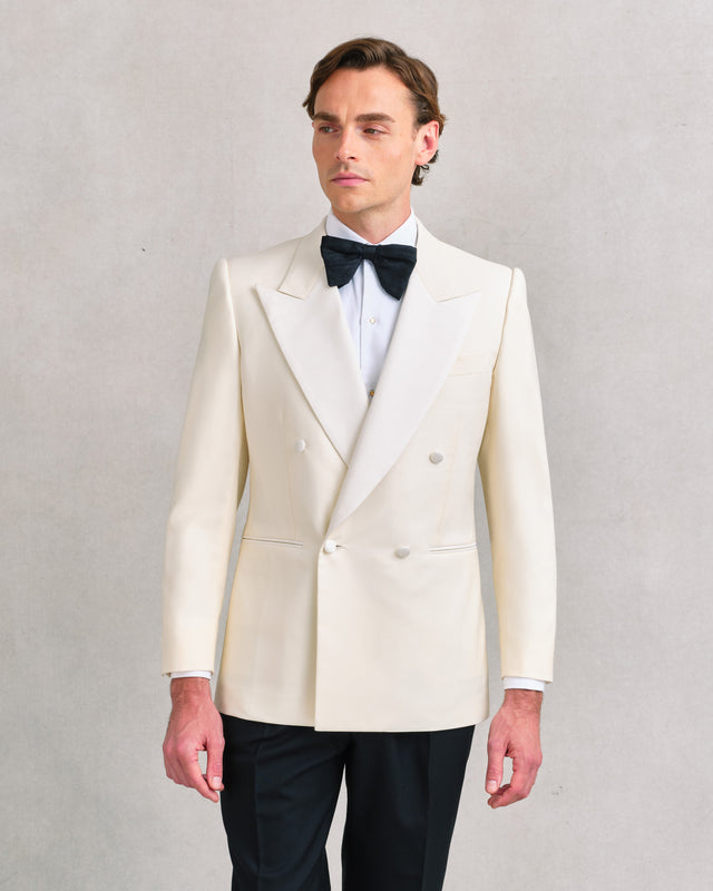 Off-White Low Double Breasted Dinner Jacket